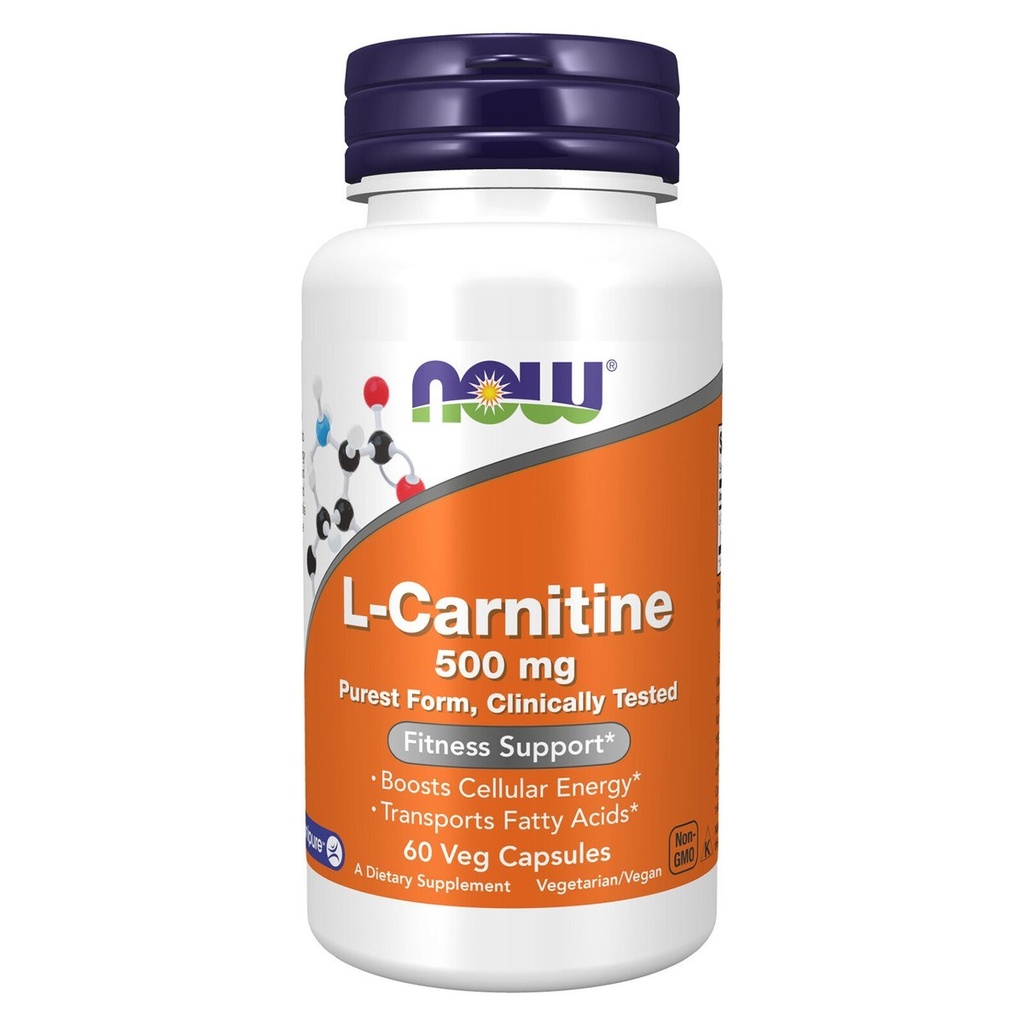 NOW L CARNITINE 500MG CAPS 60S (3)