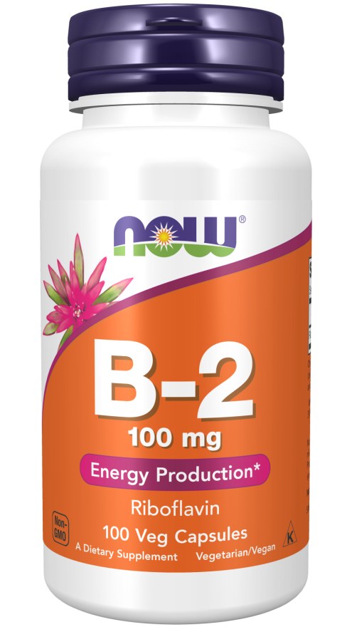 NOW VITAMIN B2 RIBOFLAVIN CAPS 100S (2)