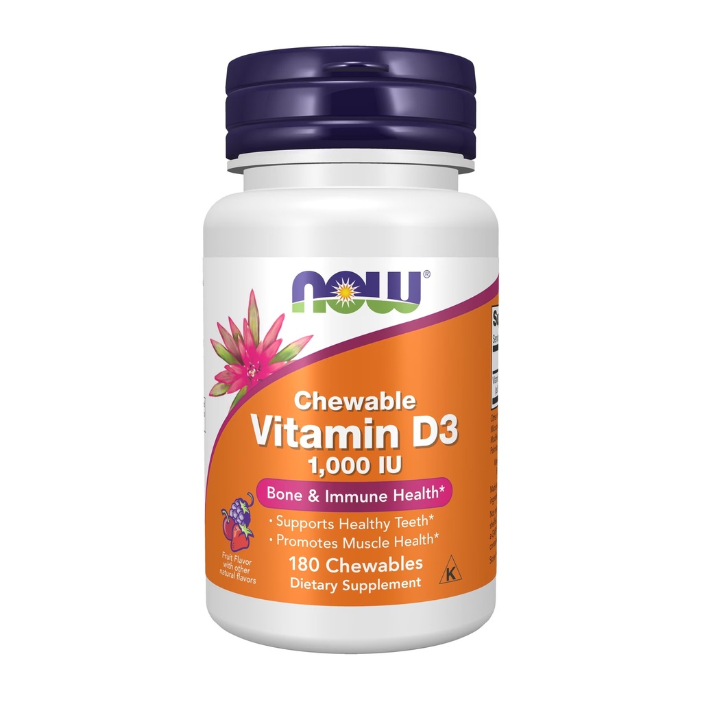 NOW VITAMIN D3 1000I.U 180'S (2)
