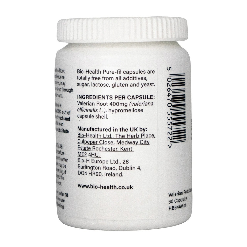 BIO HEALTH VALDRIAN VALERIAN ROOT CAPS 60'S (3)