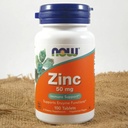 NOW ZINC GLUCONATE 50MG TABS 100'S (4)