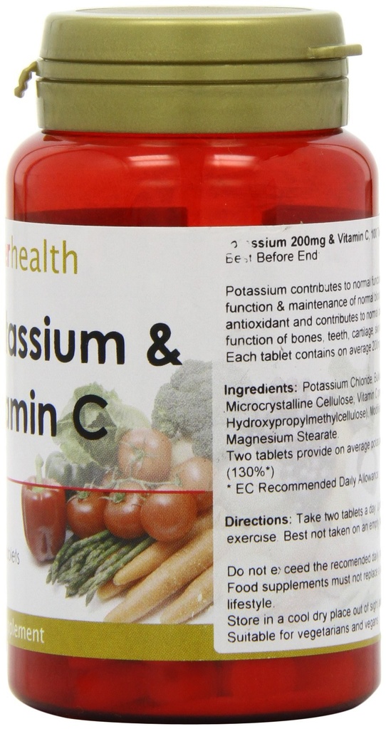 POWER HEALTH POTASSIUM 200 TABS 100S (3)