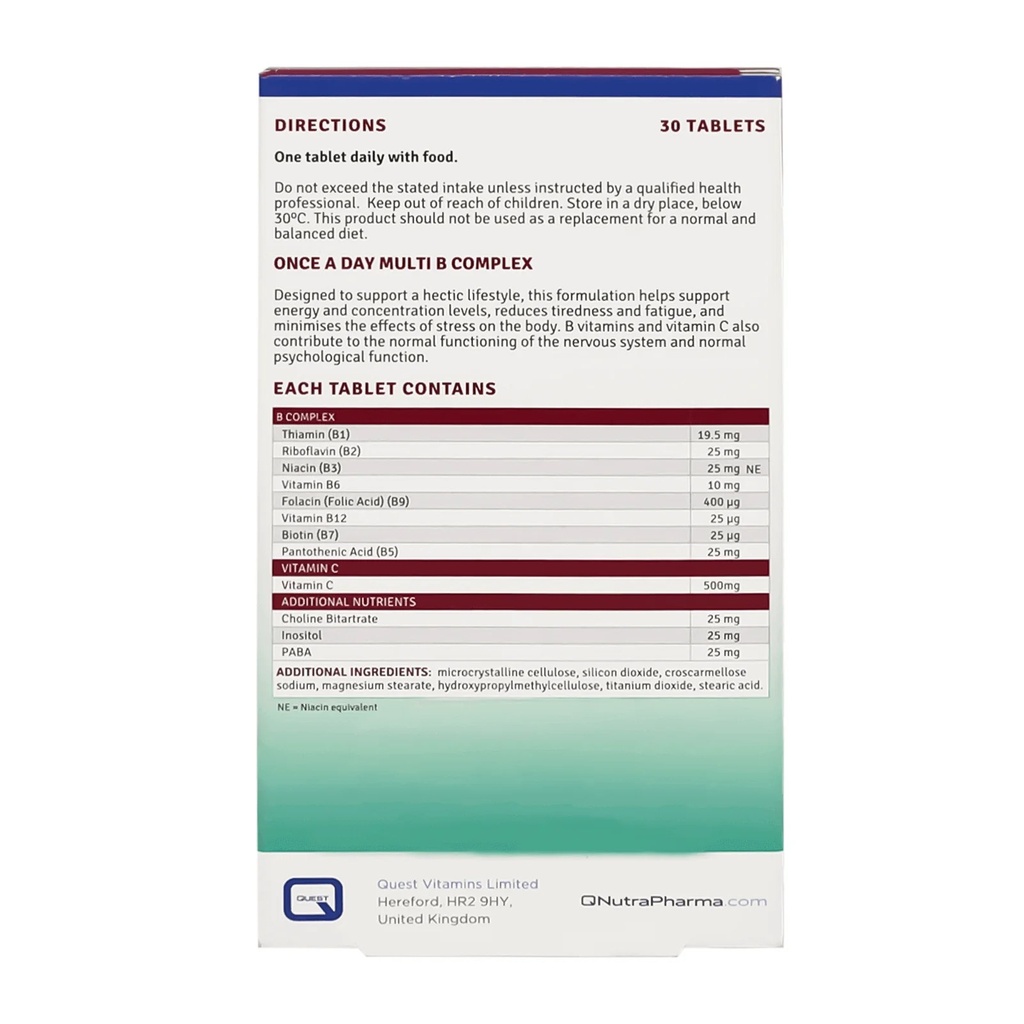QUEST B COMPLEX TABS 30S (2)