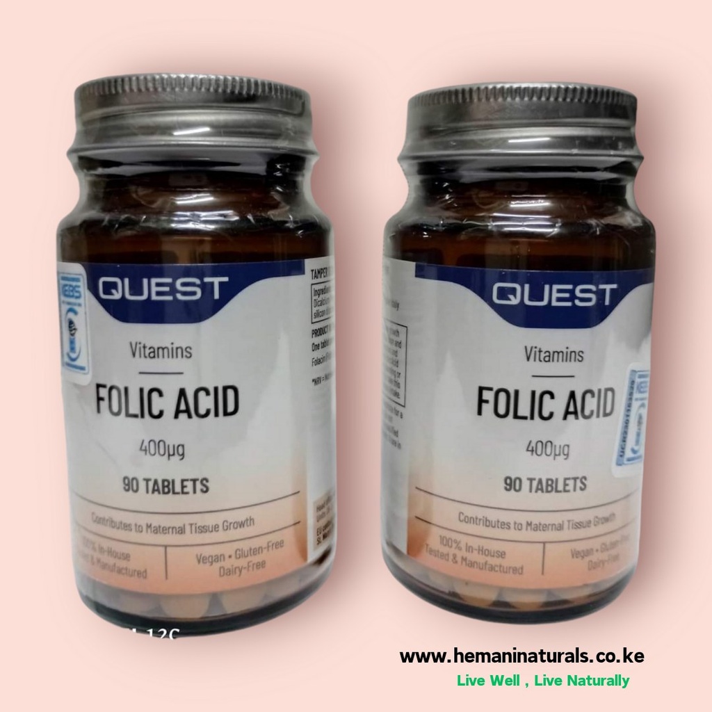 QUEST FOLIC ACID 400UG TABS 90'S (3)
