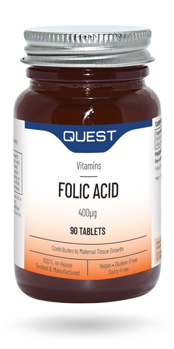 QUEST FOLIC ACID 400UG TABS 90'S (4)
