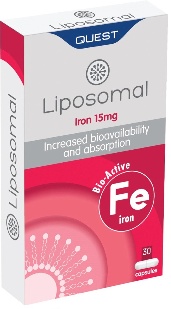 QUEST LIPOSOMAL IRON 15MG CAPS 30'S (2)