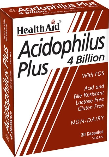 HEALTH AID ACIDOPHILLUS PLUS (4BILLION) 30`S (2)