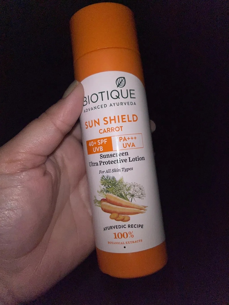 SUN SHIELD CARROT SUNSCREEN LTN SPF 40 120ML (2)