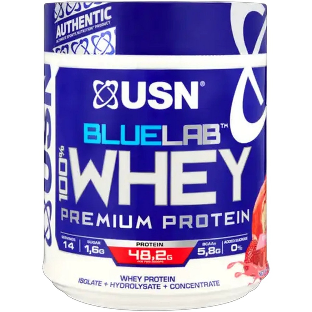 USN BLUELAB 100% PREMIUM WHEY STRAWBERRY 454G (3)
