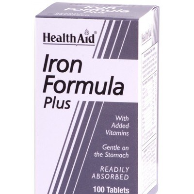 HEALTH AID IRON FORMULA PLUS TABS 100'S (2)