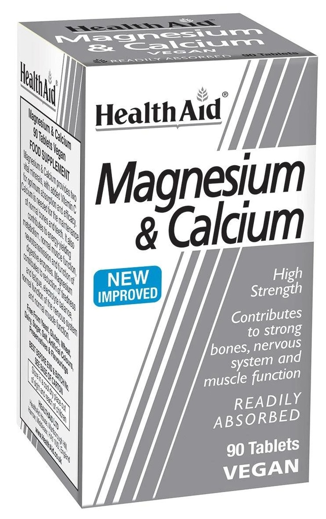 [JPR-0093] HEALTH AID MAGNESIUM & CALCIUM 90'S