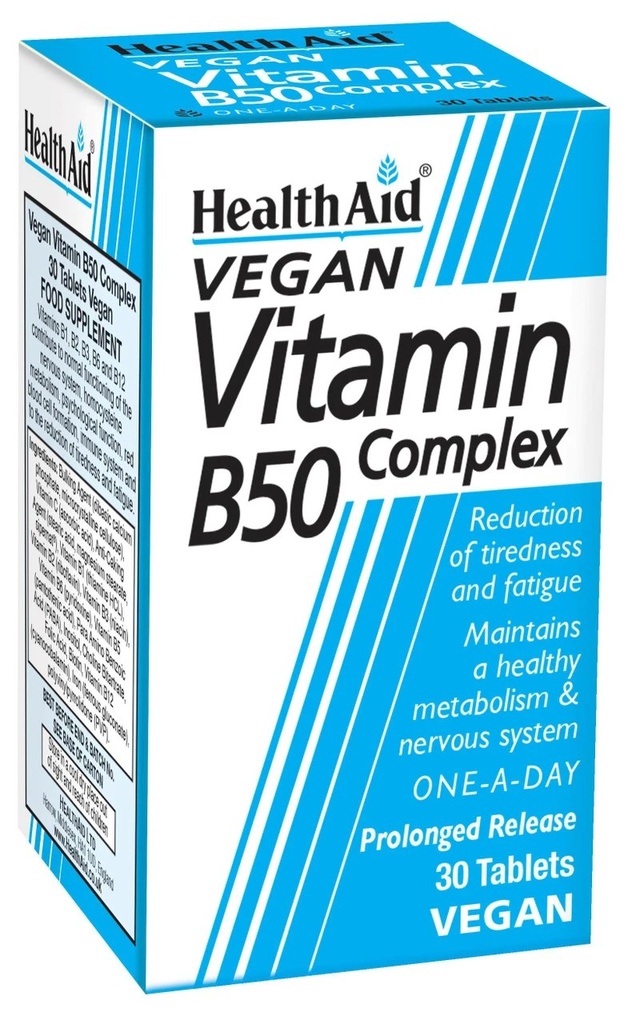 [JPR-0107] HEALTH AID VITAMIN B50 1*30'S