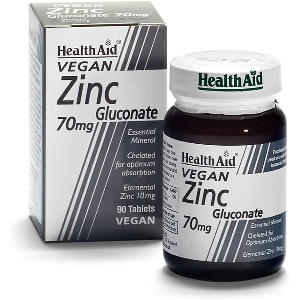 [JPR-0131] HEALTH AID ZINC GLUCONATE 70MG 90'S