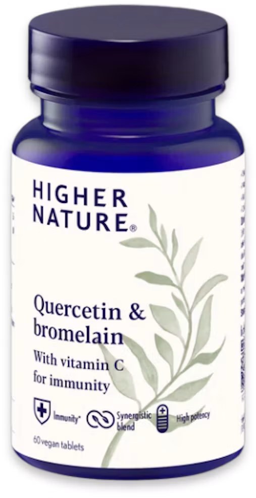 [JPR-0144] HIGHER NATURE QUERCETIN & BROMELAIN TABS 60'S