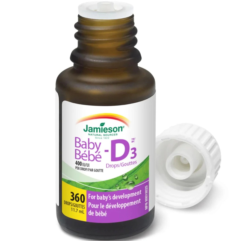[JPR-0161] JAMIESON BABY D VIT D3 DROPS FOR INFANTS 360 DROPS(11.7)