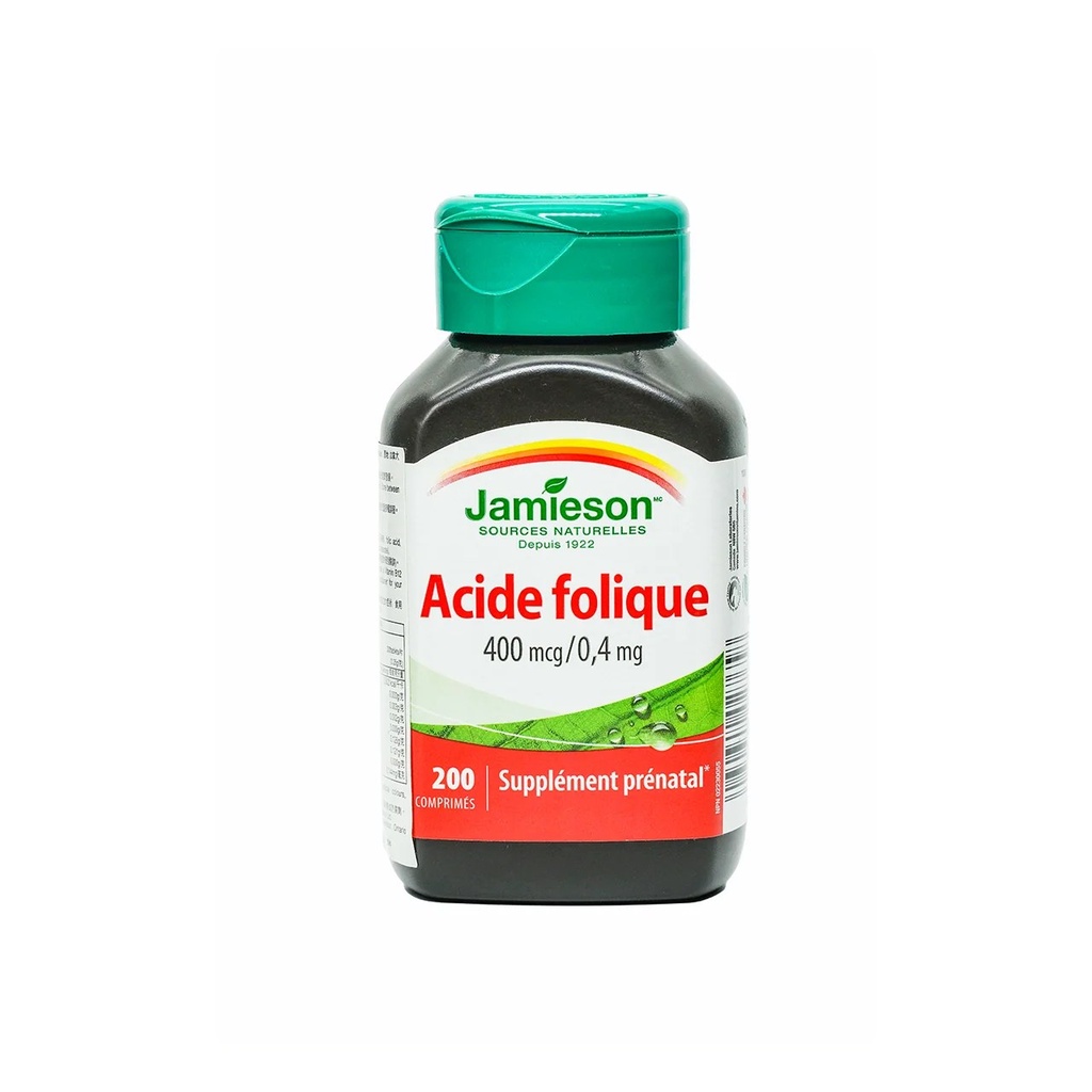 [JPR-0179] JAMIESON FOLIC ACID 400MG TABLETS 200`S