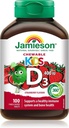 JAMIESON KIDS CHEWABLE D3 400IU TABLETS 100'S