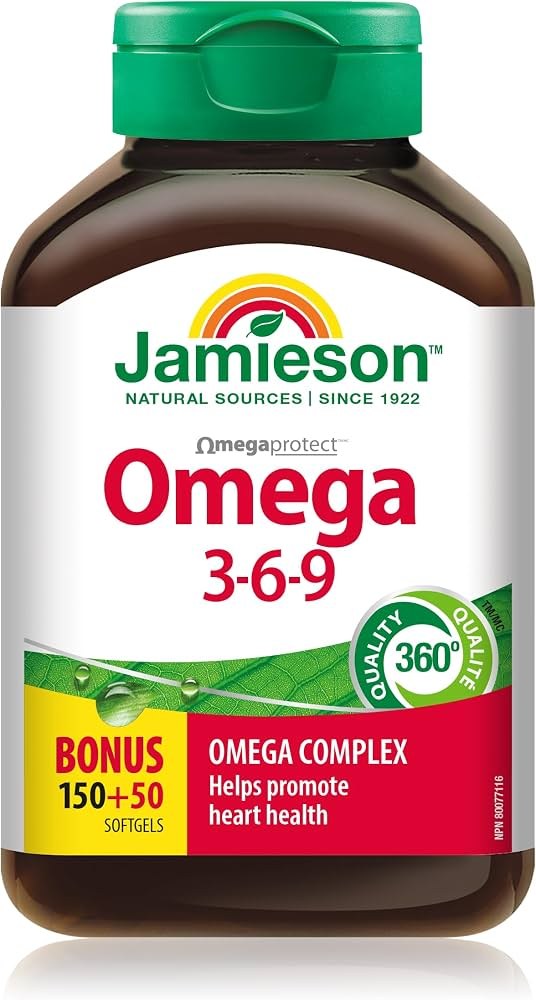 [JPR-0209] JAMIESON OMEGA 3-6-91200MG SOFTGELS 200'S