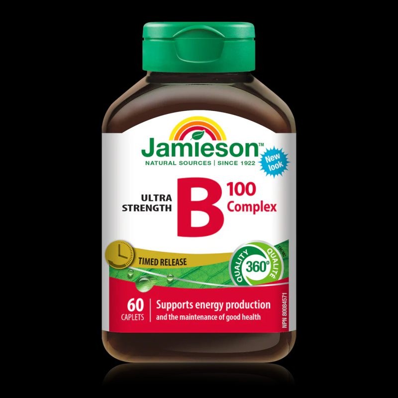 [JPR-0218] JAMIESON VITAMIN B COMPLEX 100MG COMPLETE 60'S