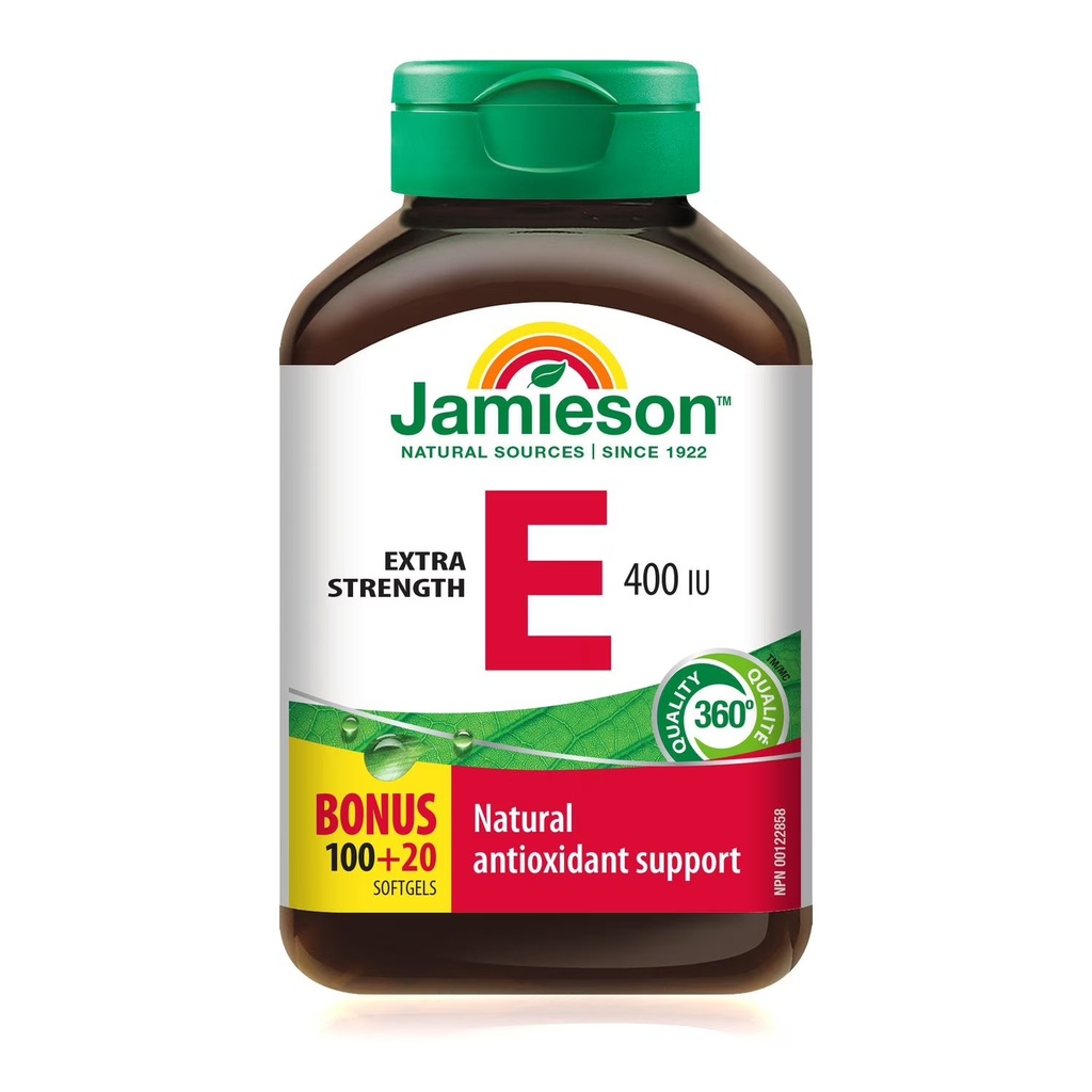 [JPR-0221] JAMIESON VITAMIN E 400IU/268MG SOFTGELS 120'S