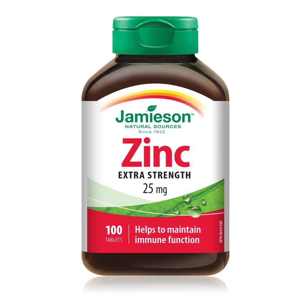 [JPR-0223] JAMIESON ZINC 25MG TABS 100'S