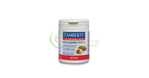 [JPR-0227] LAMBERTS ASHWAGANDHA 6000MG CAPS 60'S