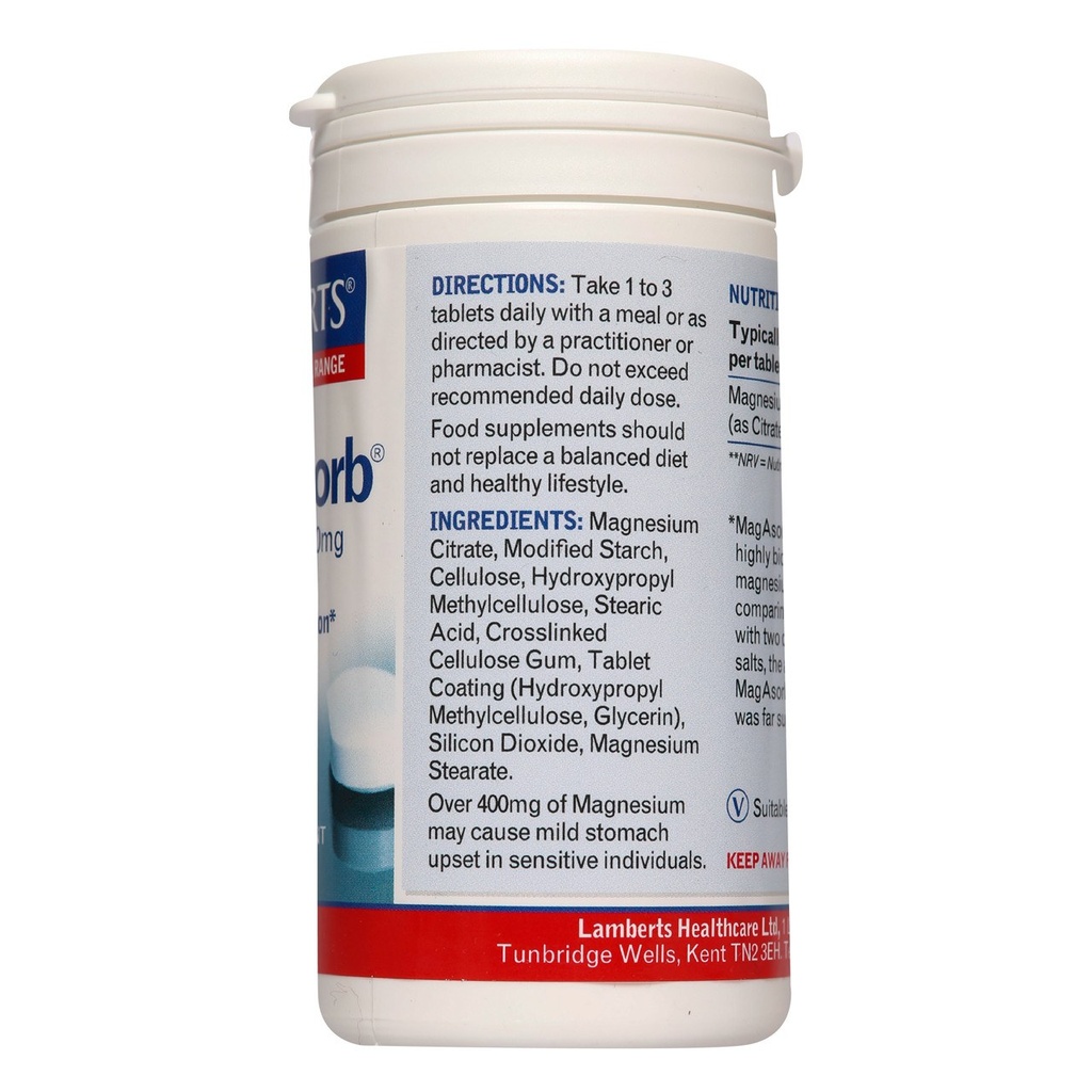 [JPR-0231] LAMBERTS MAGASORB MAGNESIUM CITRATE 60'S