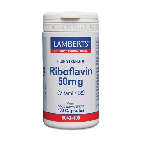 [JPR-0235] LAMBERTS RIBOFLAVIN 50MG VIT. B2 CAPS 100'S