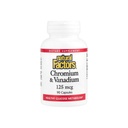 NATURAL FACTORS CHROM & VANADIUM 125MCG CAP 90