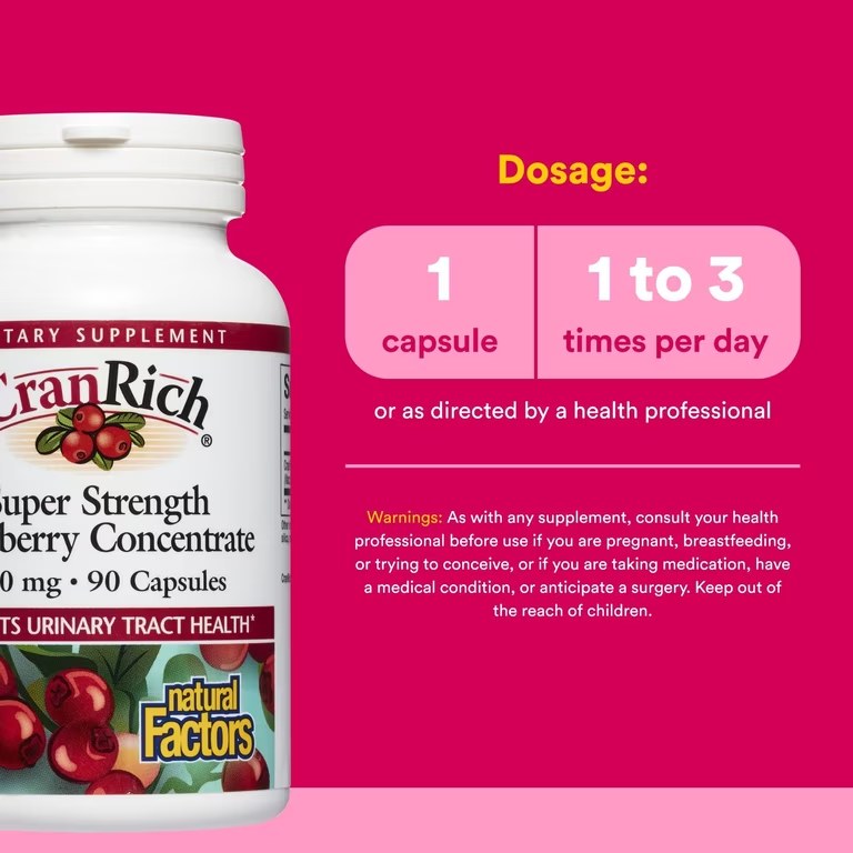 [JPR-0264] NATURAL FACTORS CRANRICH CRANBERRY CAP 90