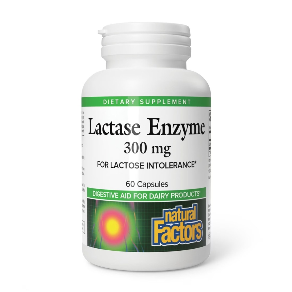[JPR-0270] NATURAL FACTORS LACTASE ENZYME CAP 60'S