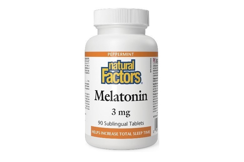 [JPR-0283] NATURAL FACTORS MELATONIN 3MG SUBTAB 90'S