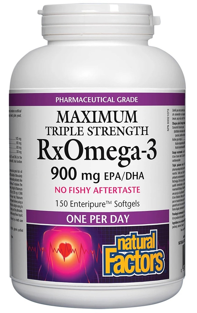 [JPR-0289] NATURAL FACTORS OMEGA 3+FOLIC ACID+B6+B12 CAPS 30'S