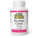 NATURAL FACTORS POTASSIUM CIT 99MG TAB 90'S