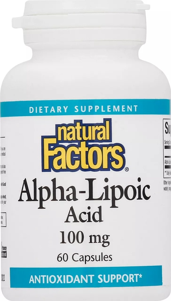[JPR-0292] NATURAL FACTORS R ALPHA LIPOIC ACID 100MG VCAP60