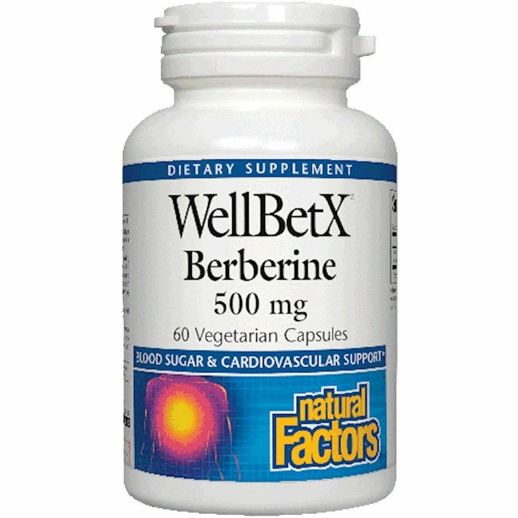 [JPR-0304] NATURAL FACTORS WELLBET BERBER 500MG VCAP 60'S