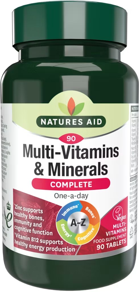 [JPR-0317] NATURE'S AID COMPLETE MULTI-VITAMINS&MINERALS (VEGETERIAN)-90'S