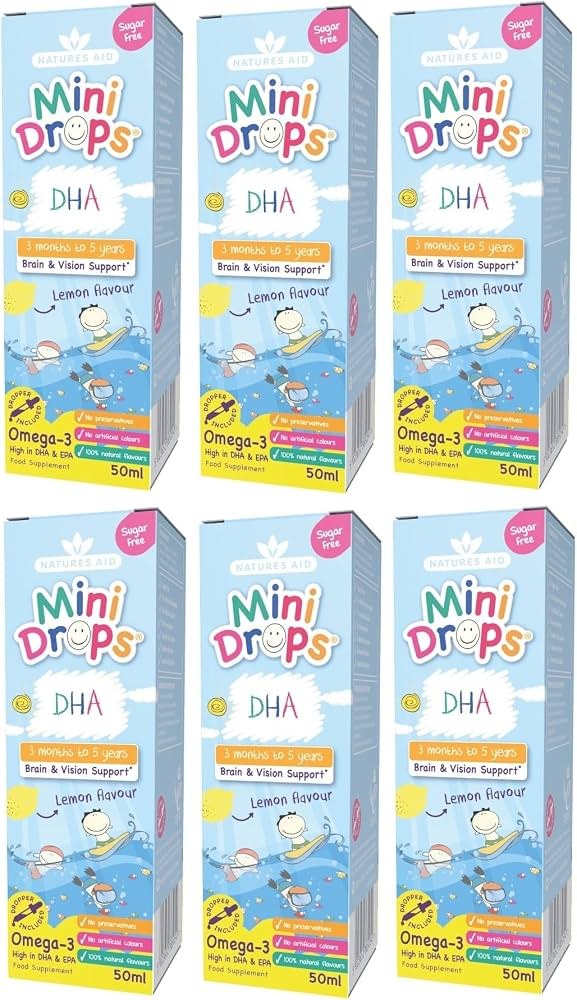 [JPR-0320] NATURE'S AID DHA DROPS (OMEGA 3) FOR INFANTS AND CHILDREN 50ML