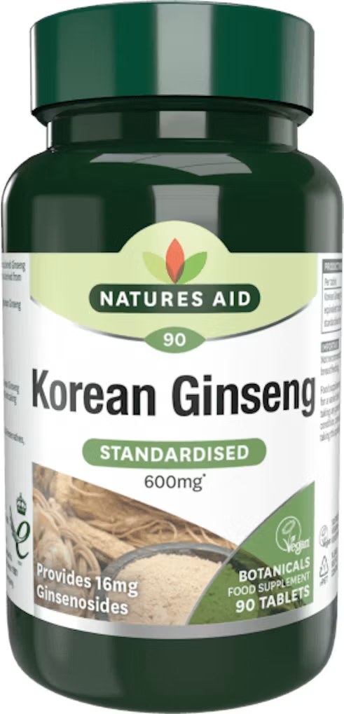 [JPR-0337] NATURE'S AID KOREAN GINSENG (600MG EQUIV DRIED ROOT) VEGAN -90'S