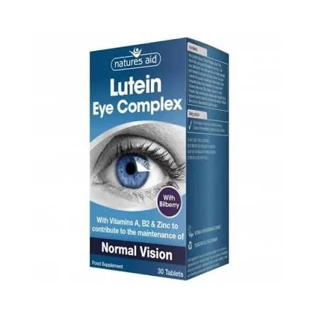 [JPR-0340] NATURE'S AID LUTEIN EYE COMPLEX W/10MG LUTEIN,BILBERRY & ALPHA LIPILOIC ACID (VEGAN) -30'S