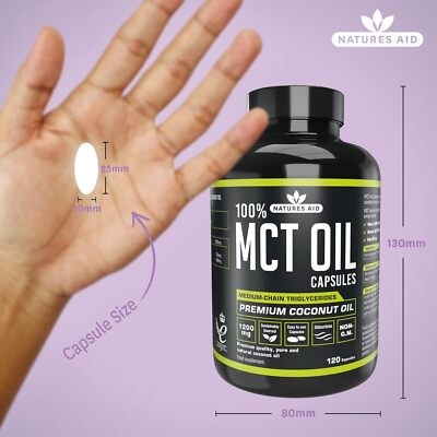 [JPR-0342] NATURE'S AID MCT PREMIUM 100% COCONUT OIL 1200MG CAPSULES 120S