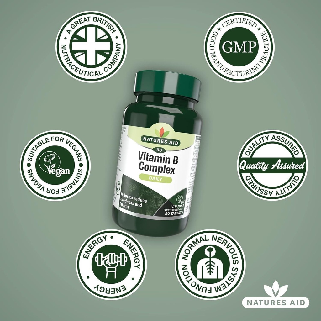 [JPR-0360] NATURE'S AID VITAMIN B COMPLEX (VEGAN) 90'S