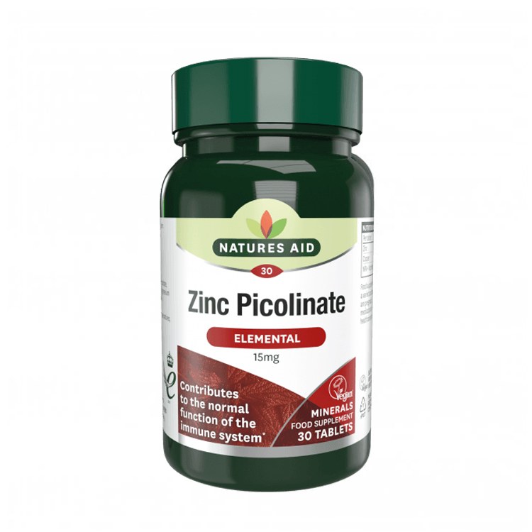 [JPR-0370] NATURE'S AID ZINC PICOLINATE 15MG ELEMENTAL-30'S