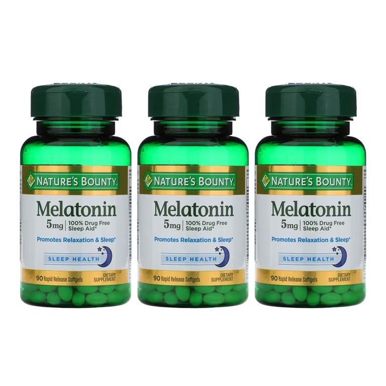 [JPR-0386] NATURE'S BOUNTY MELATONIN 5MG R.RELEASE SOFTGELS 90'S