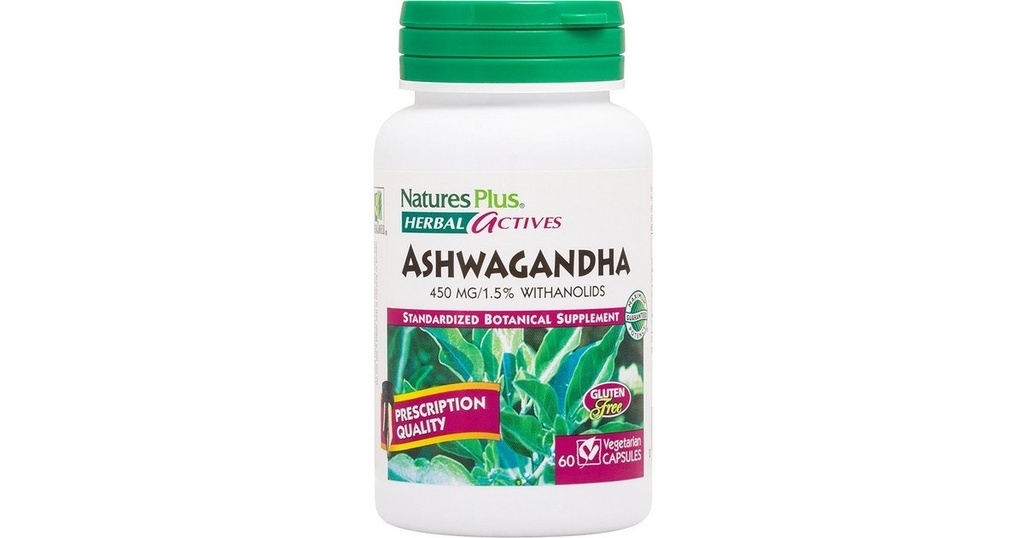 [JPR-0391] NATURES PLUS ASHWAGANDHA 450MG VCAPS 60'S