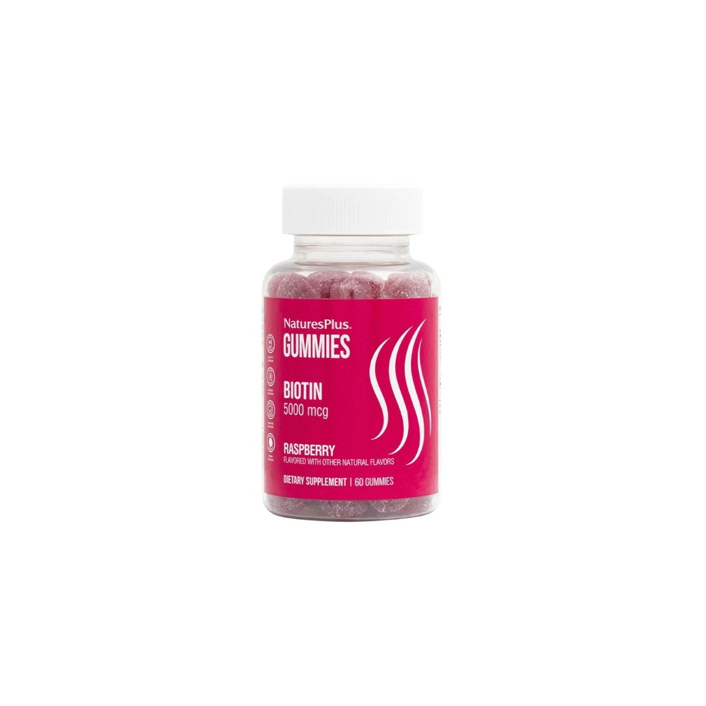 [JPR-0393] NATURES PLUS BIOTIN 5000MCG GUMMIES 60'S