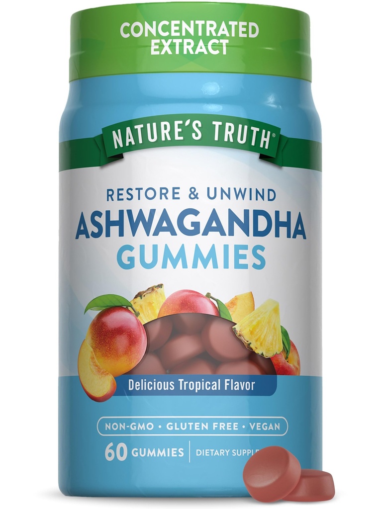[JPR-0420] NATURE'S TRUTH ASHWAGANDA GUMMIES 60'S
