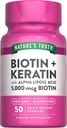NATURE'S TRUTH BIOTIN+KERATIN -50'S