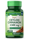 NATURE'S TRUTH CEYLON CINNAMON 2500MG+ BIOTIN & CROMIUM CAPS 60'S