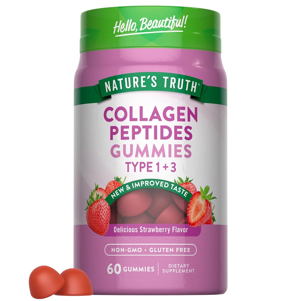 [JPR-0431] NATURE'S TRUTH COLLAGEN PEPTIDES TYPE 1+3 GUMMIES 60'S